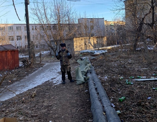 27 мешков мусора собрал Михаил Сонин за первую неделю уборок в Фурманове